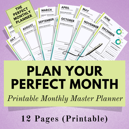 Image of Monthly Master Planner ~ Printable Planner