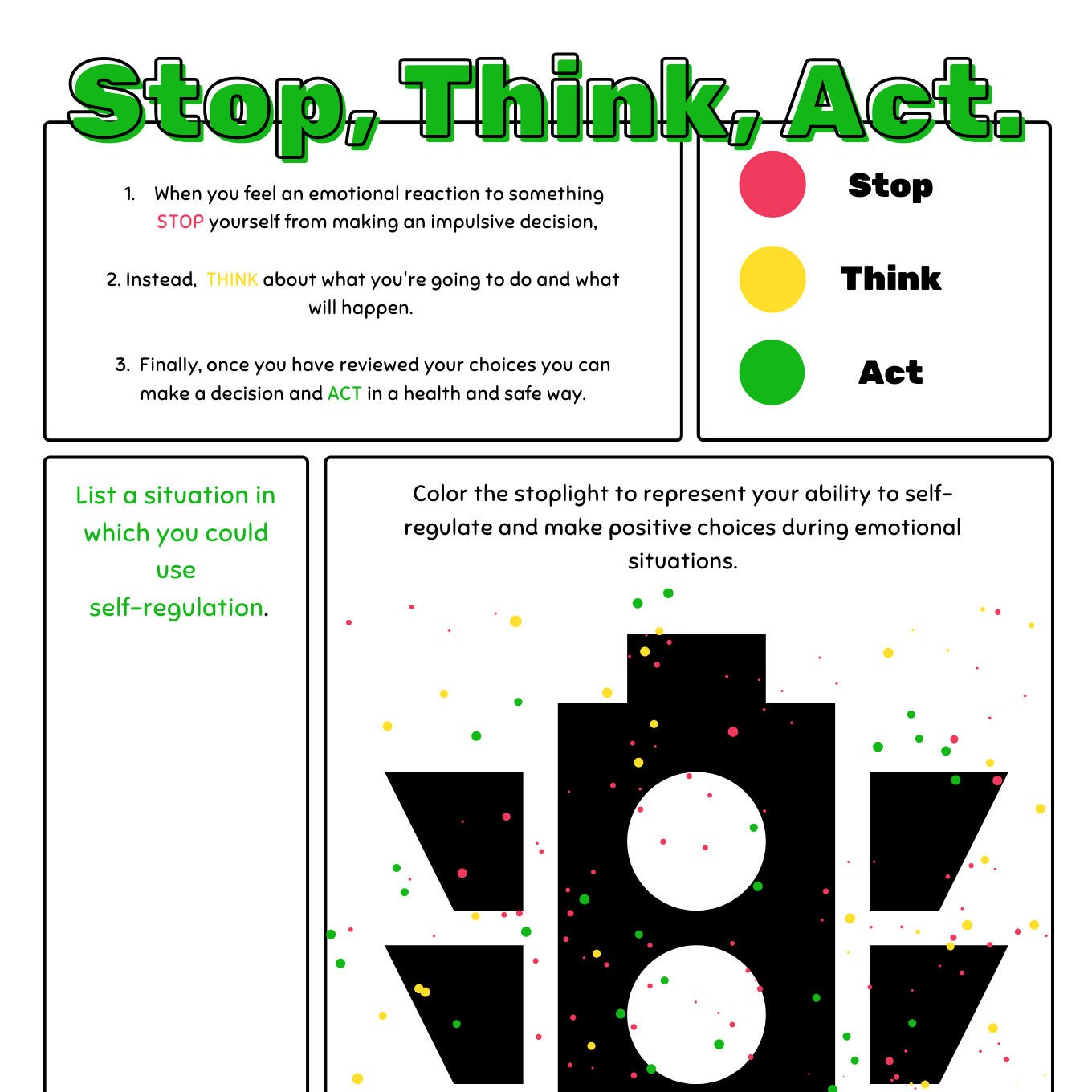 Mindstead - Stop, Think, Act: Self-Regulation