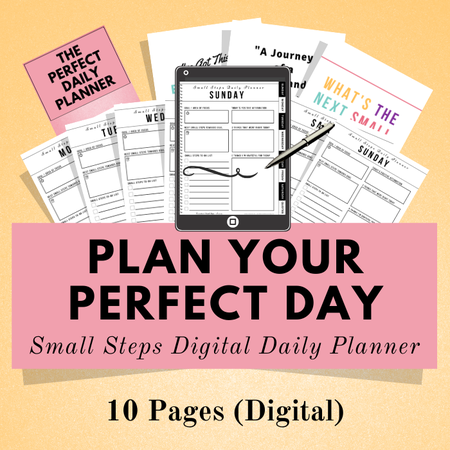 Image of Small Steps Daily Planner ~ Digital Planner